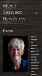 Mobile Screenshot of maineseaweedharvesters.org